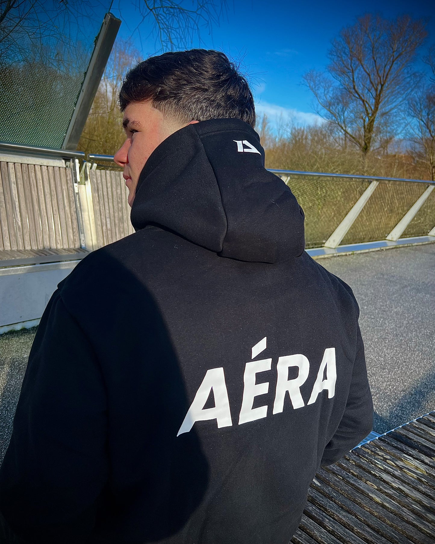 AÉRA Hoodie - Shadow Black