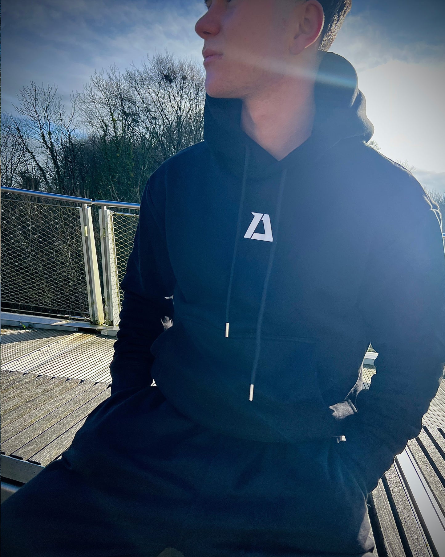 AÉRA Hoodie - Shadow Black